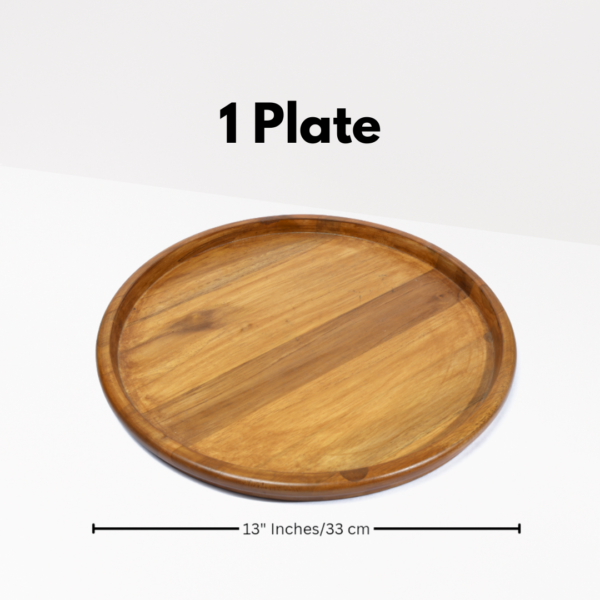 13" Inch Wooden Plate